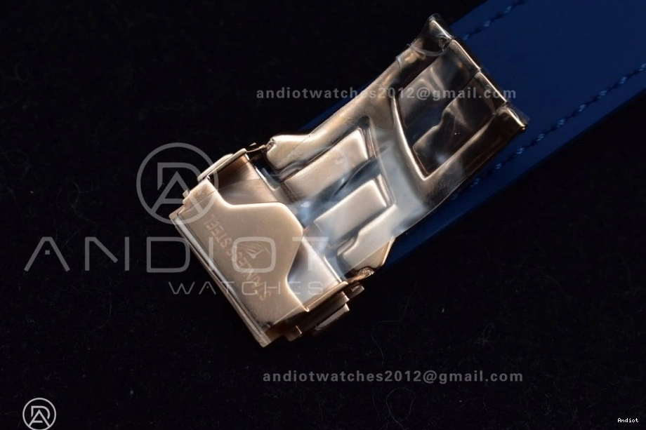 Diamond Classic Strap Best Fusion on Blue Dial Blue with Edition SS HBF Bezel Gummy 1:1 A2892 45mm 1203